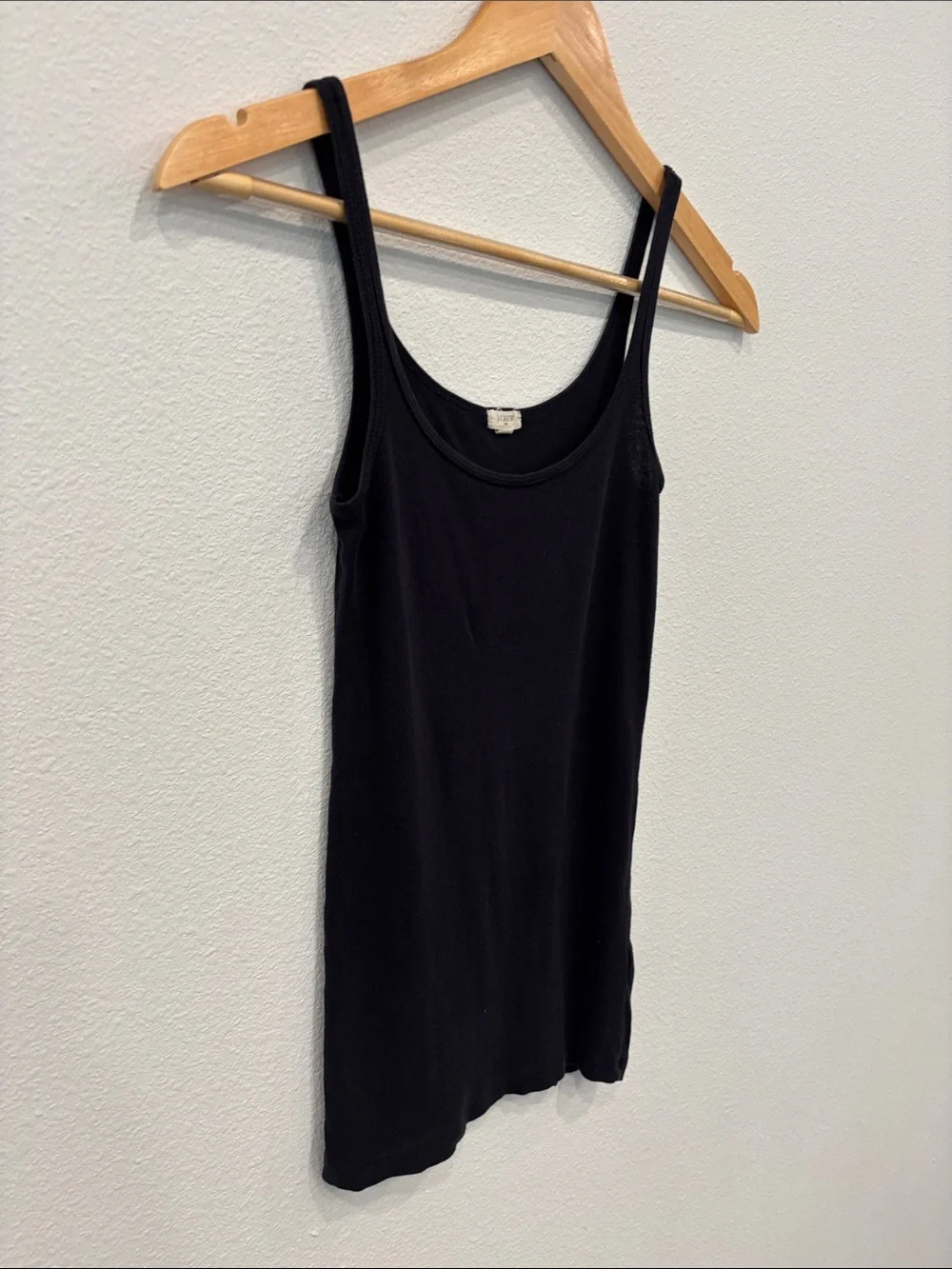 J. Crew Women’s 100% Cotton Navy Ribbed Scoop Tank Size XXS